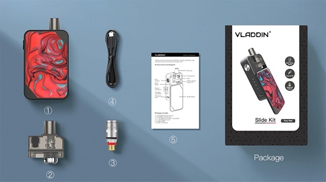 Vladdin Slide AIO là một thiết bị kiểu mới trong bộ sưu tập Vladdin nổi bật với thiết kế hình hộp nhỏ - The Smoke Club